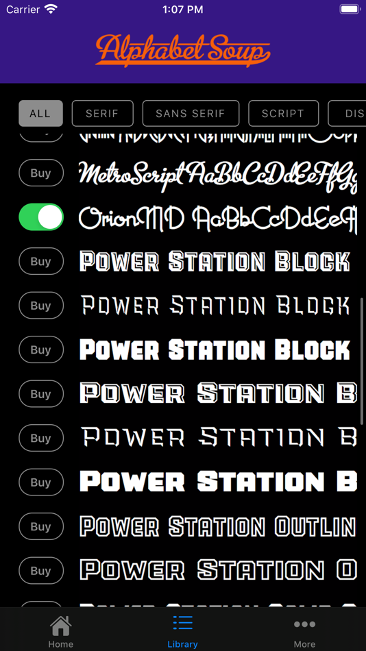 #8. Alphabet Soup Fonts (iOS) By: Mister Retro