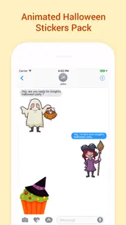 animated halloween stickers! iphone screenshot 4