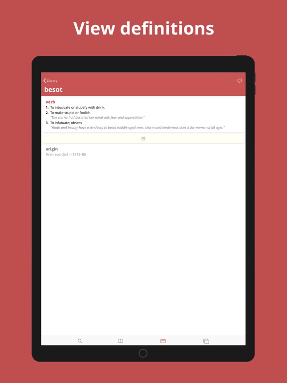 Vocab - Learn new words iPad screenshot 4 - Education app