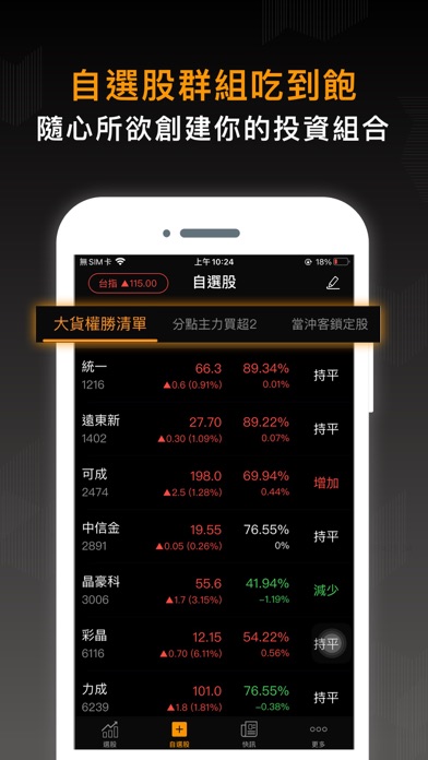 股市籌碼K線大股東 Screenshot