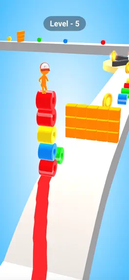 Game screenshot Stacky rider: run on roof rail mod apk