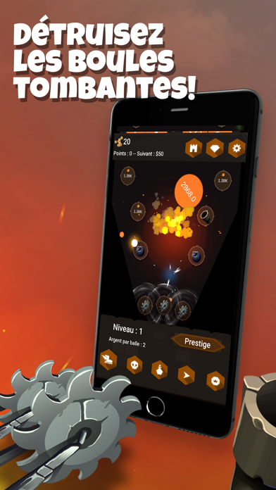 Screenshot #1 pour Tower Ball: Idle Tower Defense