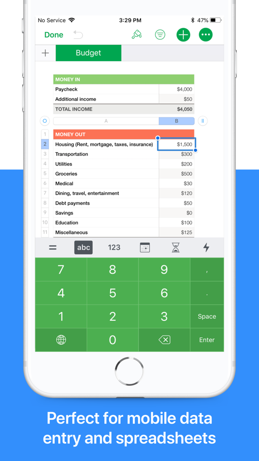 #3. NumPad: Your Number Keyboard (iOS) 由: More Voltage