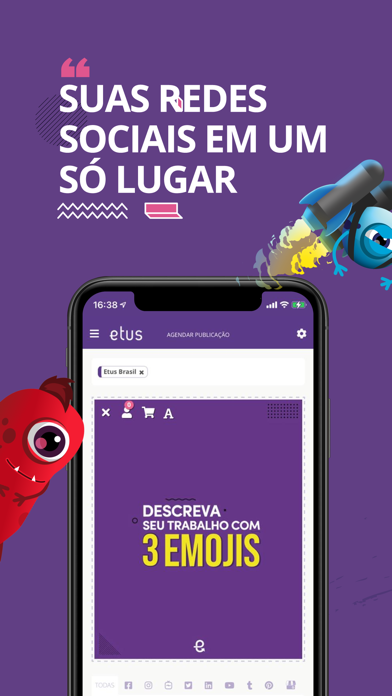 Etus - Gestão de redes sociais Screenshot