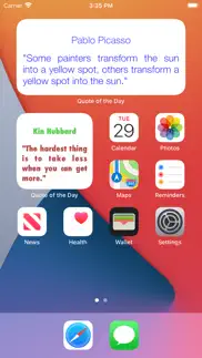 quote of the day widget iphone screenshot 1