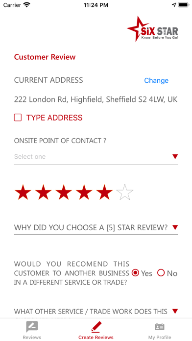 Six Star Review Screenshot