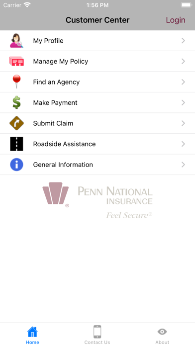 Penn National Insurance Screenshot