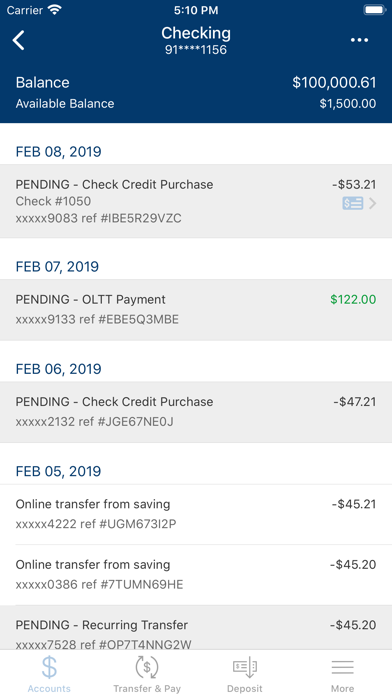 Feliciana Bank and Trust Screenshot