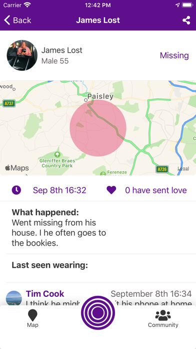 Purple Alert Scotland Screenshot