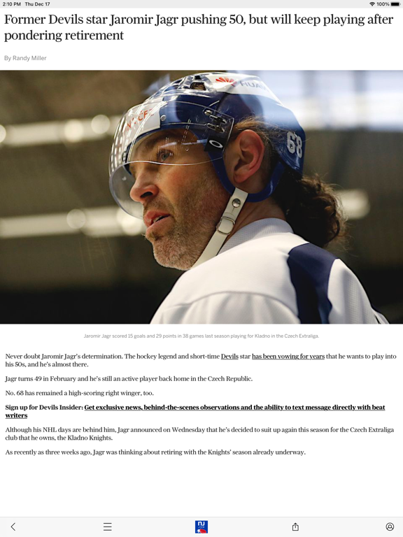Screenshot #6 pour NJ.com: New York Rangers News