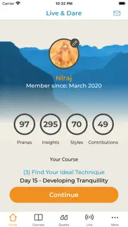 liveanddare meditation course iphone screenshot 1