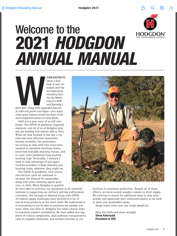 Hodgdon Reloading Manual