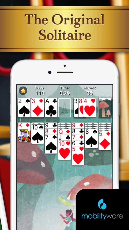 #5. Solitaire by MobilityWare+ (iOS) 由: MobilityWare