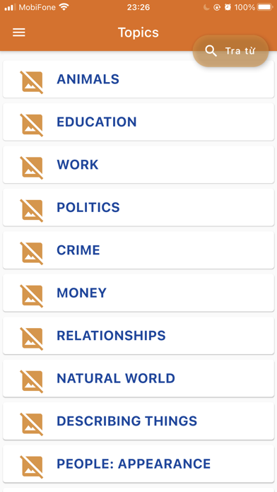 Vstep English Dictionary Screenshot
