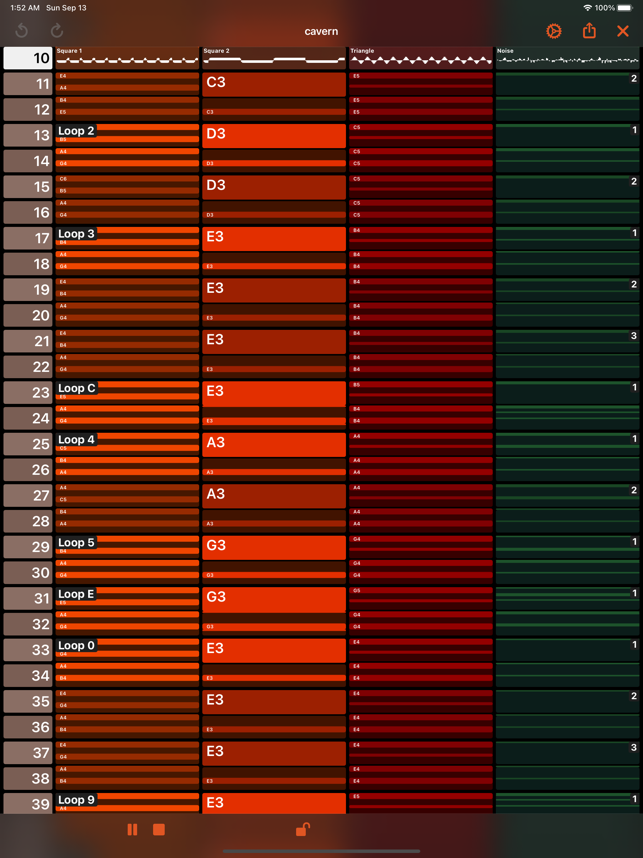 Oktubre - Screenshot ng Chiptune Maker