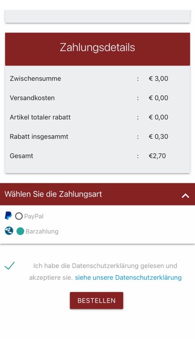 Pizzeria Avanti Screenshot