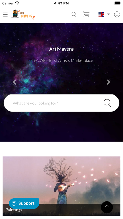 Art Mavens Store Screenshot