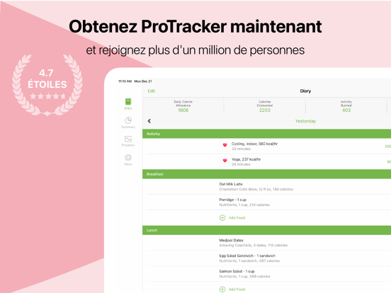 Screenshot #4 pour MooveFit Traqueur de calorie