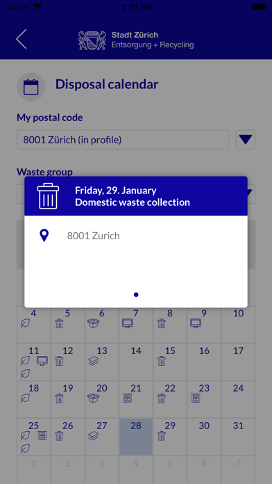 Sauberes Zürich Screenshot