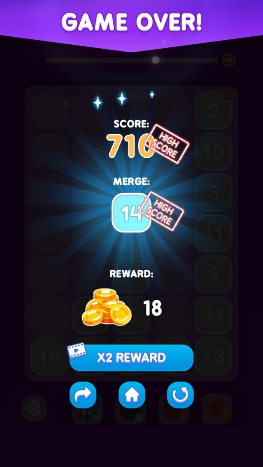 #7. 100 Merge - Number Puzzle (iOS) 来自: Duong Nguyen