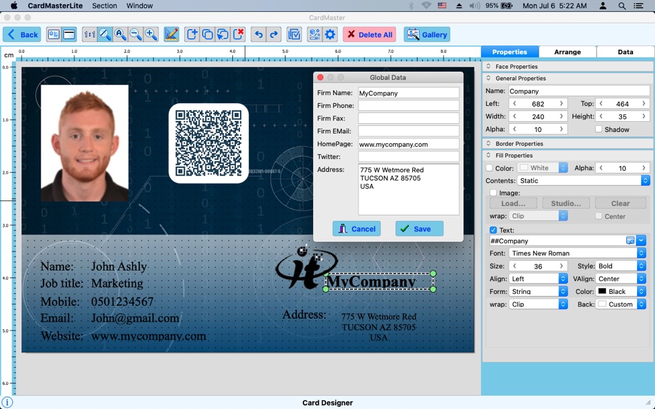 #6. CardMaster Lite : Card Maker (macOS) 由: Amran AlQasmi