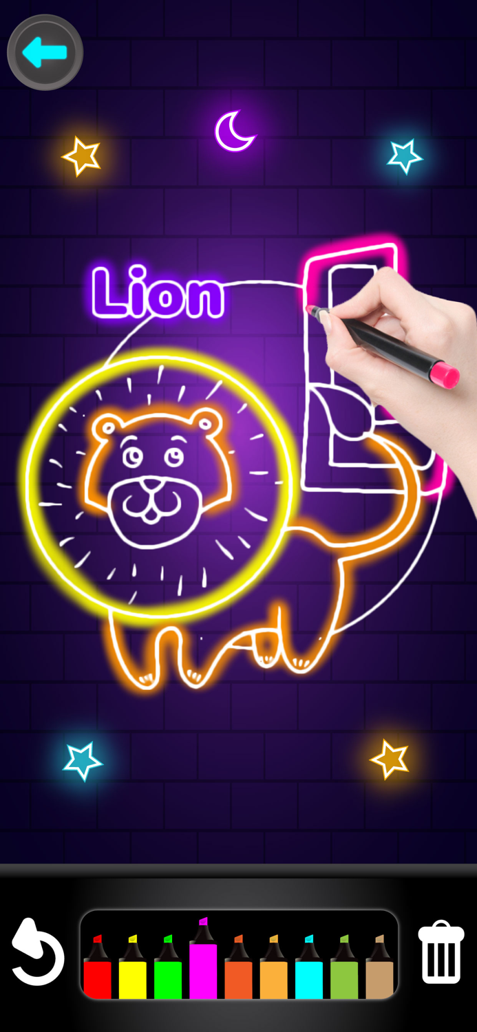 Coloring Glitter Numbers