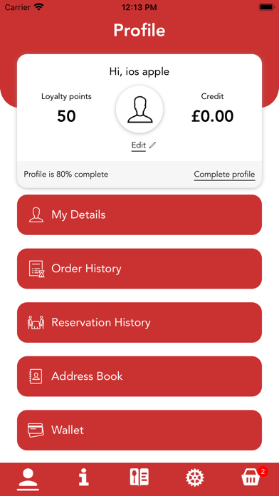 Tiffins Indian Takeaway Screenshot