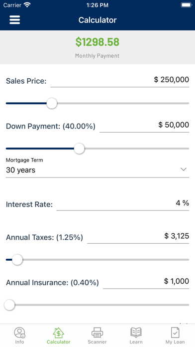 Contour Mortgage Connect Screenshot