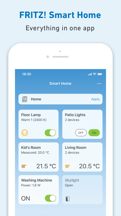 FRITZ!App Smart Home Screenshot
