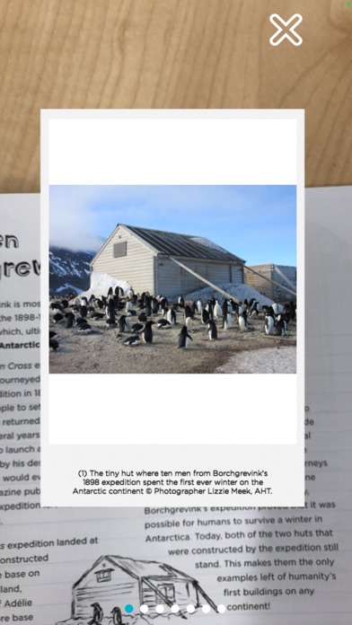 Antarctic Heritage Trust AR Screenshot