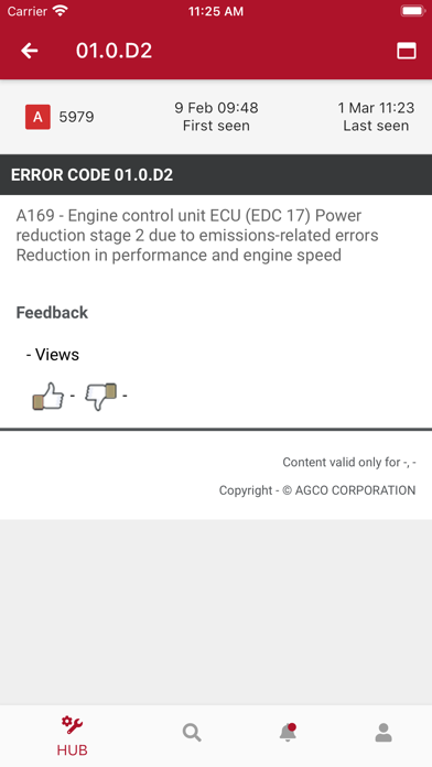 AGCO Connect Dealer Screenshot