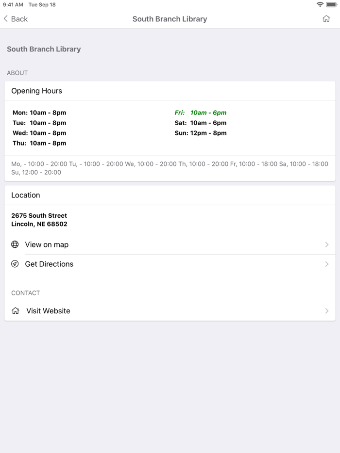 Lincoln City Libraries App