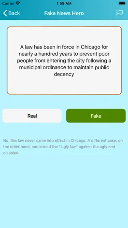 Game screenshot Fake News Hero (Quiz) hack