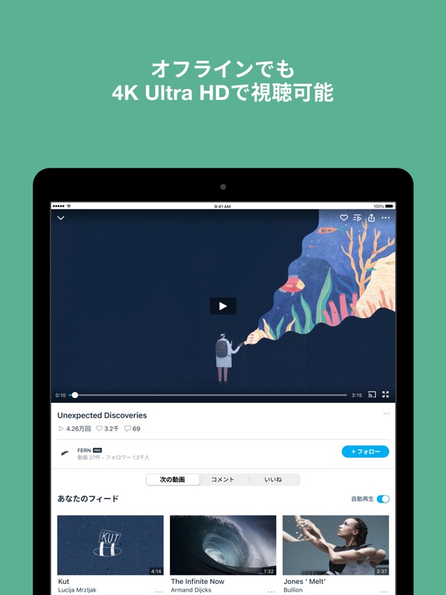 Vimeo 早送り