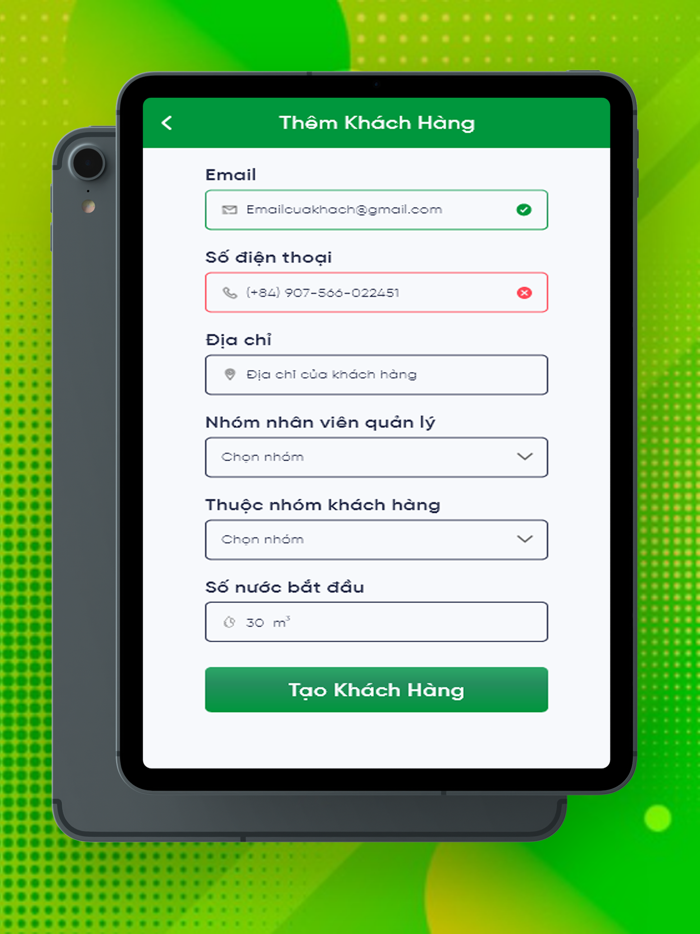 App Quản lý nước