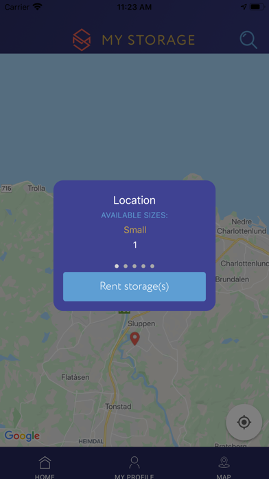 MyStorage Rental Screenshot