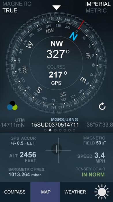 Screenshot #2 for Compass GPS(Map, Weather)