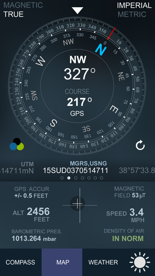 #2. Compass GPS(Map, Weather) (iOS) 来自: Tigran Mkhitaryan
