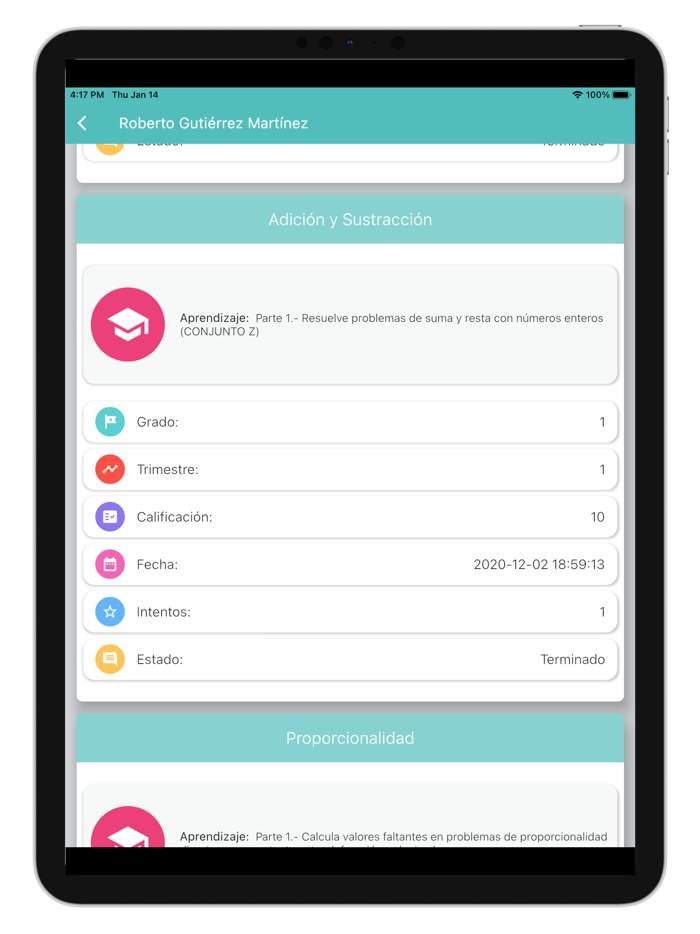 Avance Aprovechamiento Escolar