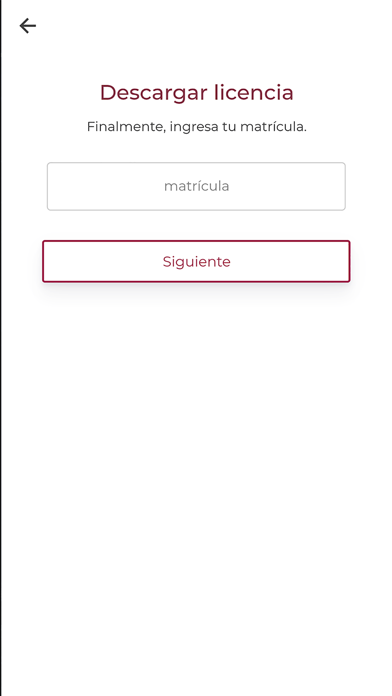 Licencia Federal Digital Screenshot