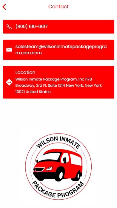 Wilson Inmate Package Program Screenshot