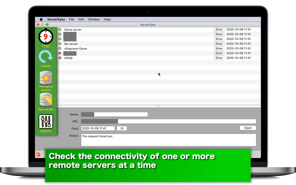 #1. ServerEyes (macOS) 由: Tomoyuki Okawa
