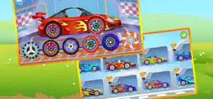 Dinosaur Kids Car Racing Game screenshot #2 for iPhone