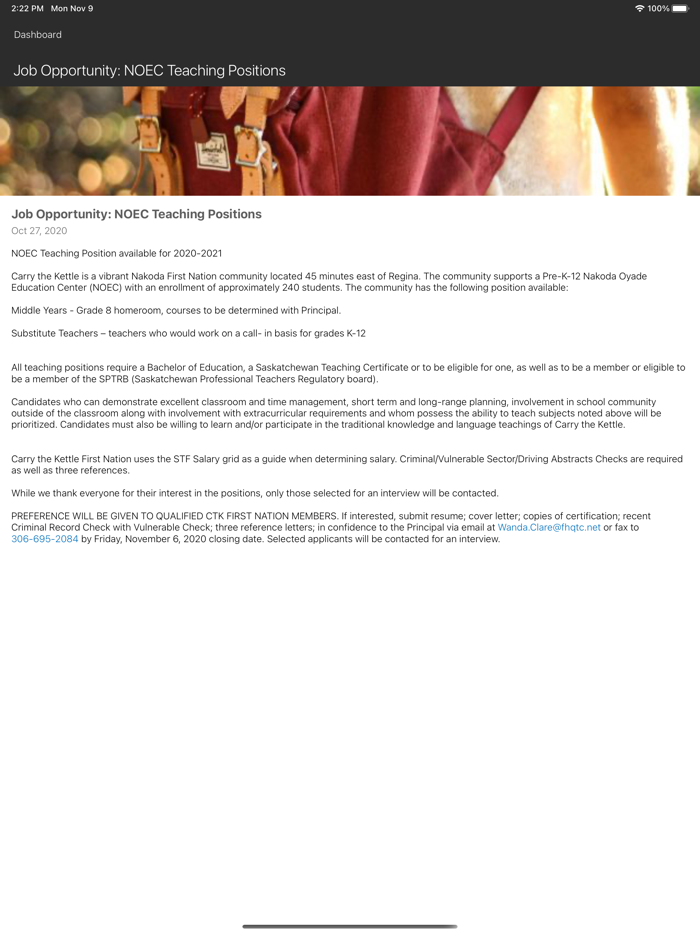 Carry the Kettle Nakoda Nation