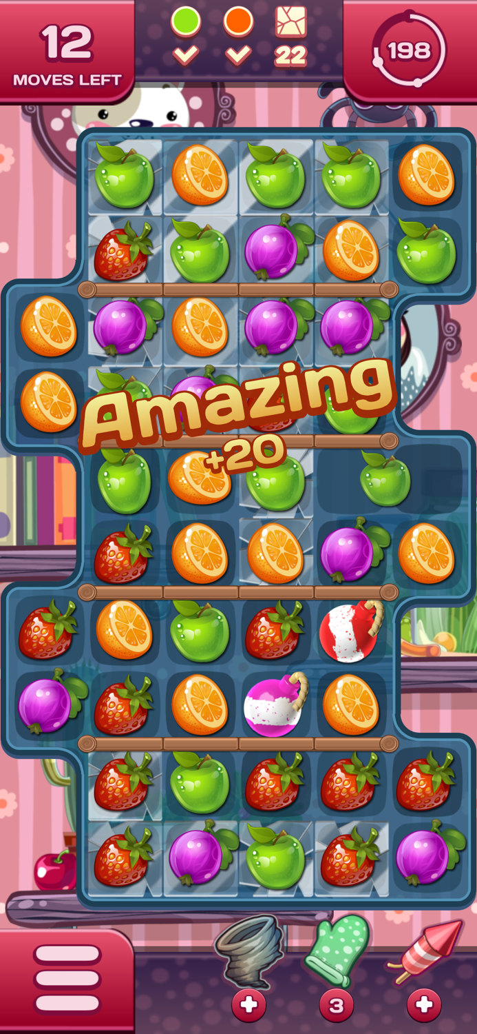 Agnes Fruits Match-3 Puzzle