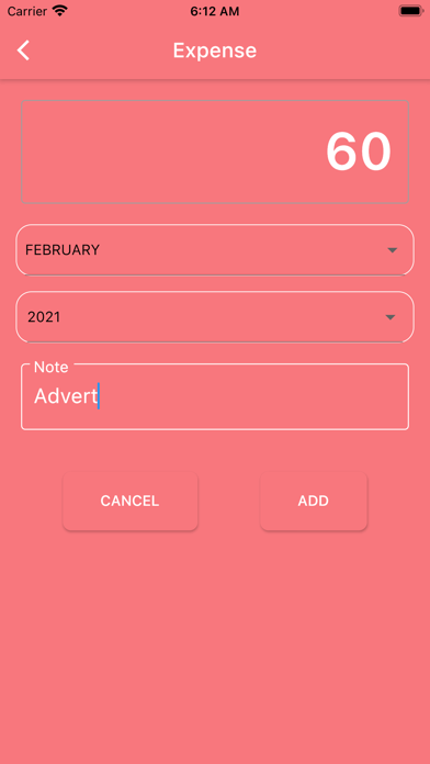 Budget Account Screenshot