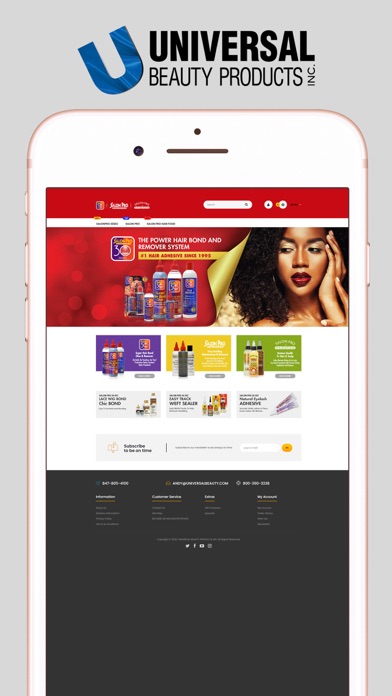 Universal Beauty Products Screenshot