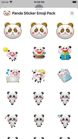 Game screenshot Panda Sticker Emoji Pack apk