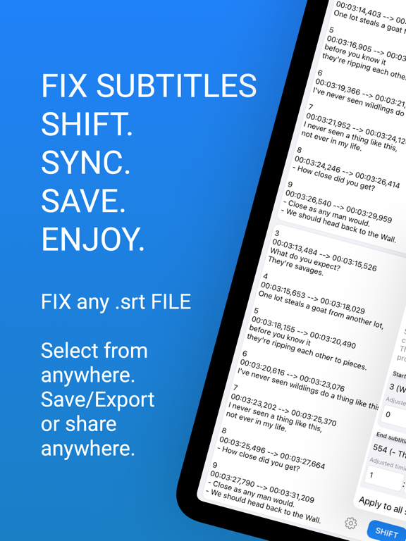 SubShifter - Fix subtitles SRTのおすすめ画像1