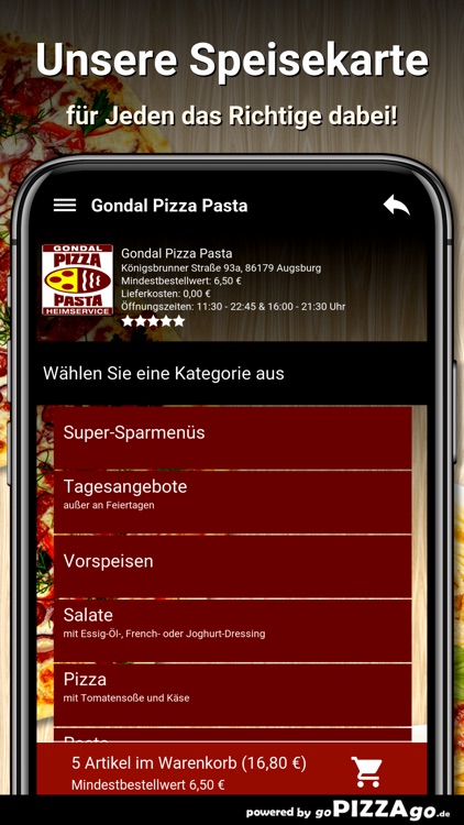 Gondal Pizza Pasta Augsburg screenshot-3